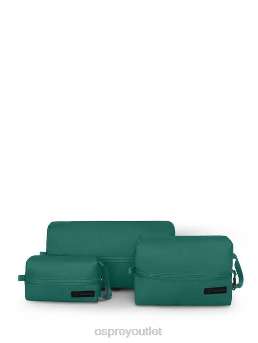 Osprey REMNANTS ZIPPER SACK SET EVERYDAY & COMMUTE Accessory Unisex RAINFOREST GREEN PTFP702