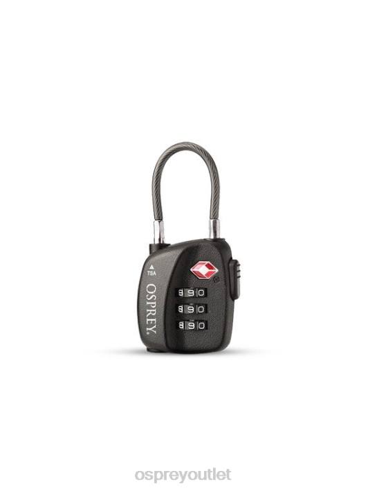 Osprey TRAVEL SENTRY CABLE LOCK TRAVEL SECURITY Accessory Unisex BLACK PTFP667