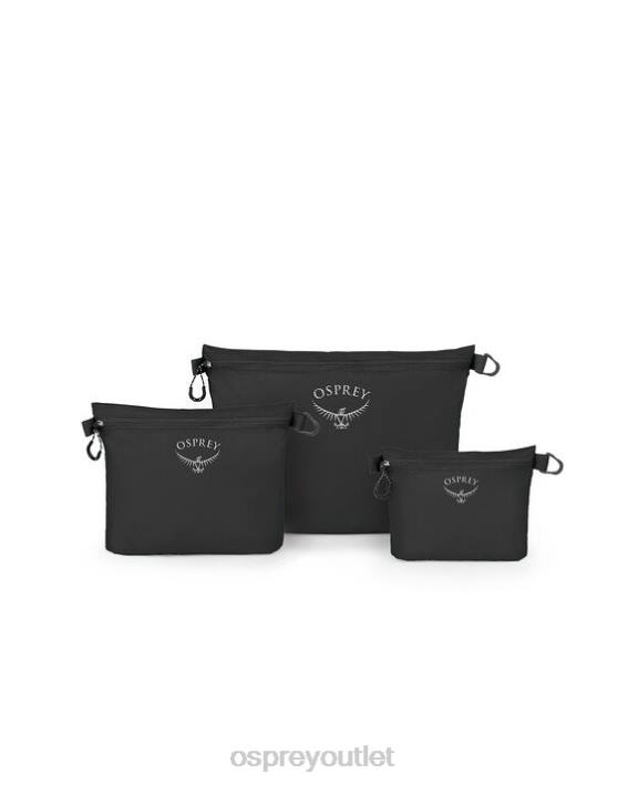 Osprey ULTRALIGHT ZIPPER SACK SET TRAVEL ACCESSORIES Accessory Unisex BLACK PTFP710
