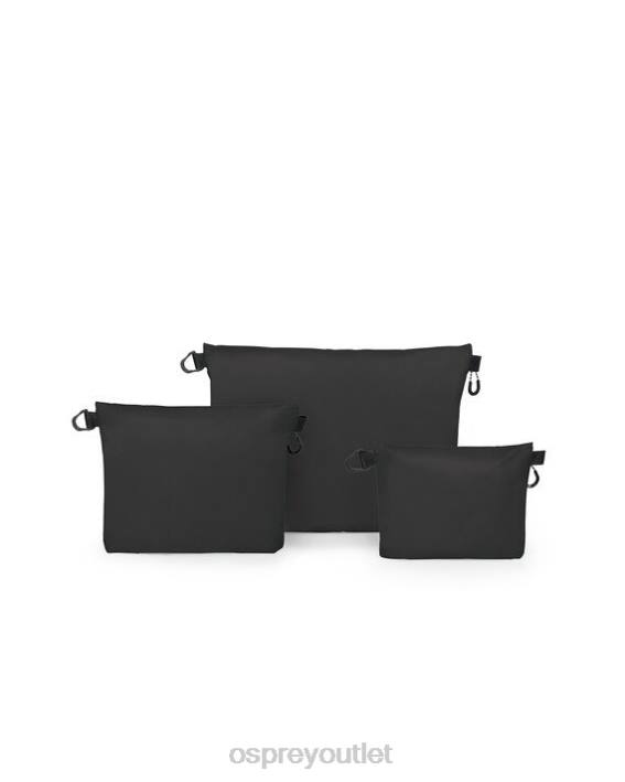 Osprey ULTRALIGHT ZIPPER SACK SET TRAVEL ACCESSORIES Accessory Unisex BLACK PTFP710
