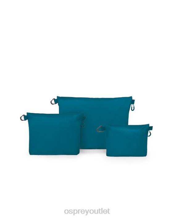 Osprey ULTRALIGHT ZIPPER SACK SET TRAVEL ACCESSORIES Accessory Unisex WATERFRONT BLUE PTFP709