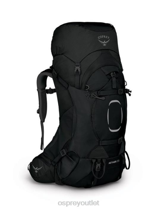 Osprey AETHER 55 BACKPACKING Backpack Men BLACK PTFP71