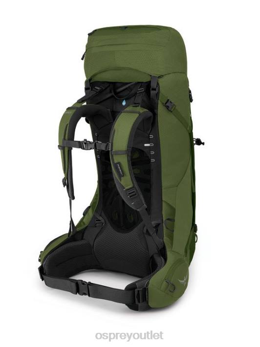 Osprey AETHER 55 BACKPACKING Backpack Men GARLIC MUSTARD GREEN PTFP70