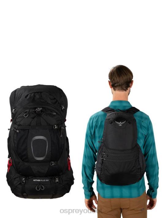 Osprey AETHER PLUS 100 BACKPACKING Backpack Men AXO GREEN PTFP80