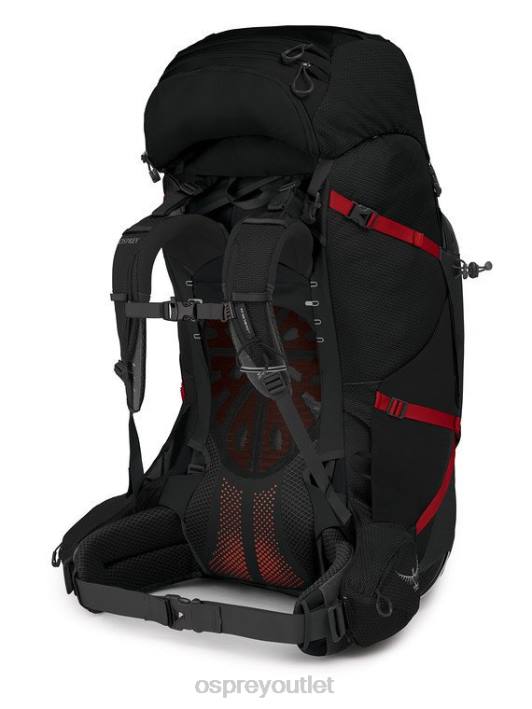 Osprey AETHER PLUS 100 BACKPACKING Backpack Men BLACK PTFP81