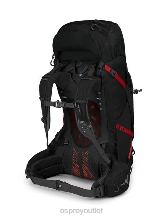 Osprey AETHER PLUS 60 BACKPACKING Backpack Men BLACK PTFP68