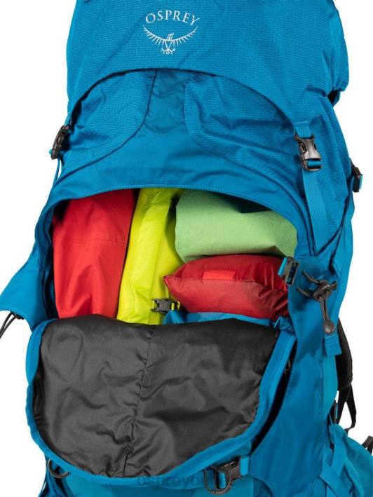 Osprey AETHER PLUS 60 BACKPACKING Backpack Men ECLIPSE GREY PTFP66