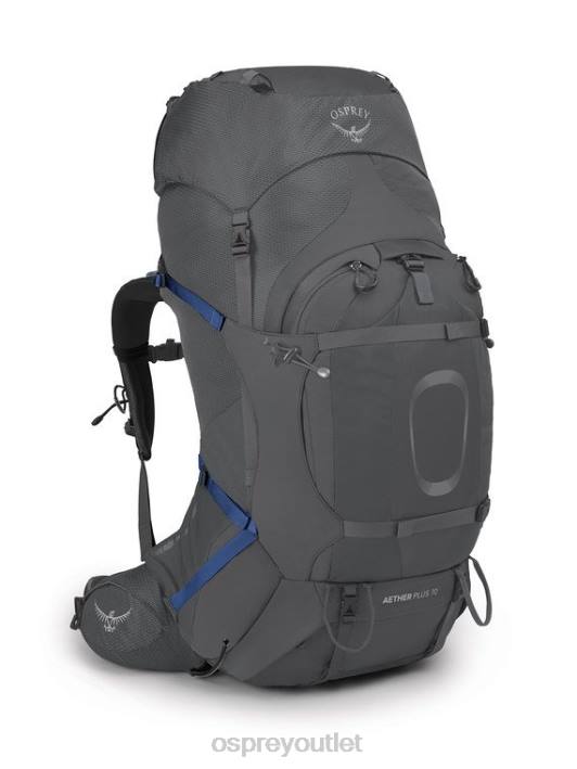 Osprey AETHER PLUS 70 BACKPACKING Backpack Men ECLIPSE GREY PTFP75