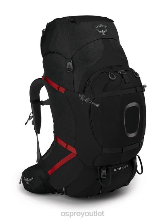 Osprey AETHER PLUS 85 BACKPACKING Backpack Men BLACK PTFP79