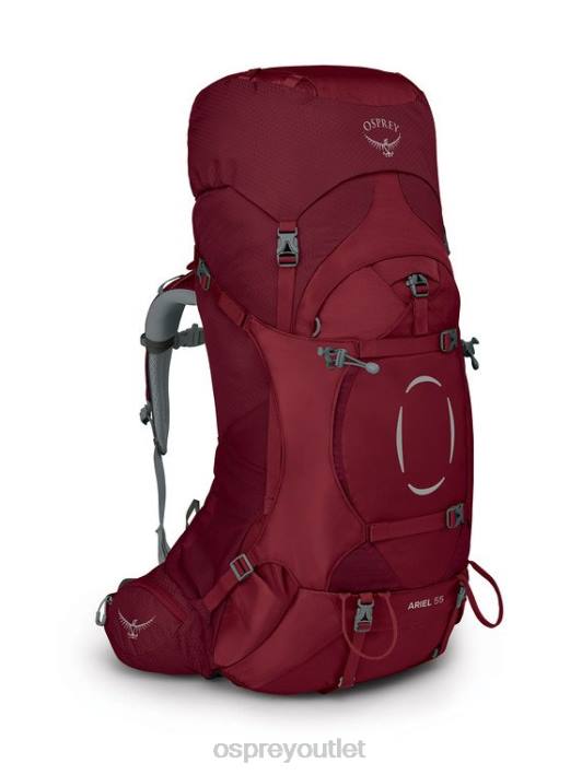 Osprey ARIEL 55 BACKPACKING Backpack Women CLARET RED PTFP83