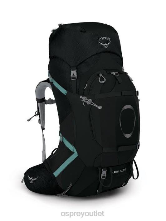 Osprey ARIEL PLUS 60 BACKPACKING Backpack Women BLACK PTFP90