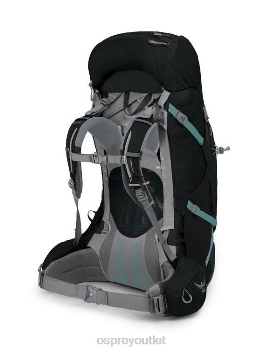 Osprey ARIEL PLUS 60 BACKPACKING Backpack Women BLACK PTFP90