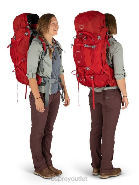 Osprey ARIEL PLUS 60 BACKPACKING Backpack Women BLACK PTFP90