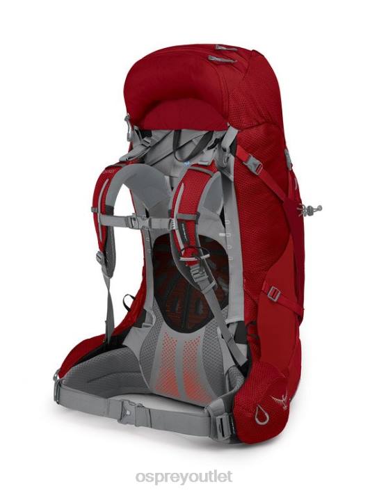 Osprey ARIEL PLUS 60 BACKPACKING Backpack Women CARNELIAN RED PTFP88