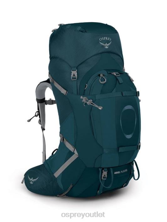 Osprey ARIEL PLUS 60 BACKPACKING Backpack Women NIGHT JUNGLE BLUE PTFP89