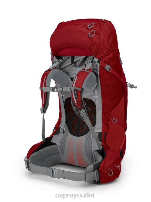 Osprey ARIEL PLUS 70 BACKPACKING Backpack Women CARNELIAN RED PTFP91