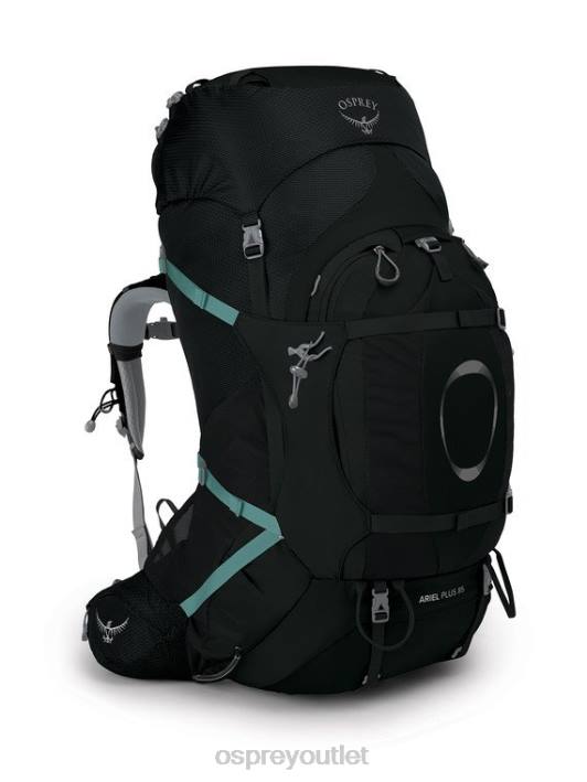 Osprey ARIEL PLUS 85 BACKPACKING Backpack Women BLACK PTFP95