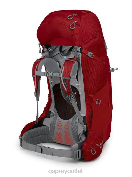 Osprey ARIEL PLUS 85 BACKPACKING Backpack Women CARNELIAN RED PTFP94