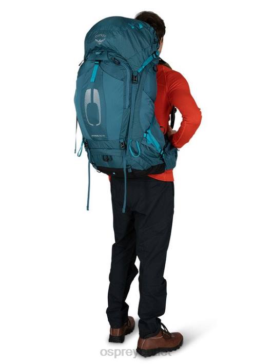 Osprey ATMOS AG 65 BACKPACKING Backpack Men MYTHICAL GREEN PTFP14