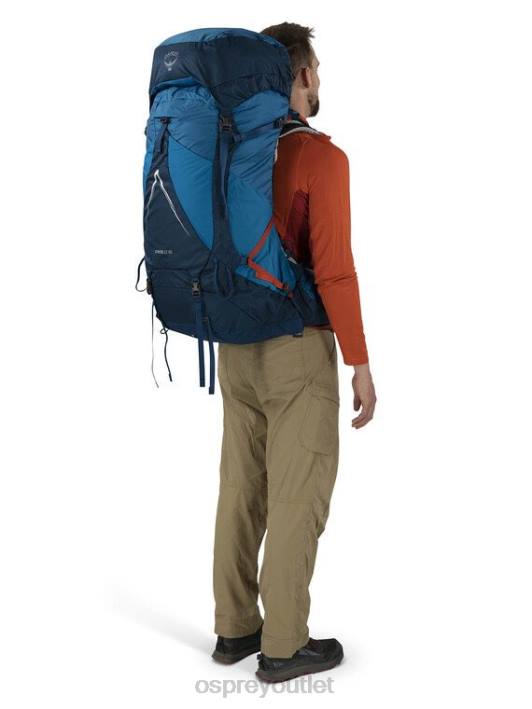 Osprey ATMOS AG LT 65 BACKPACKING Backpack Men NIGHT SHIFT SCORIA BLUE PTFP1