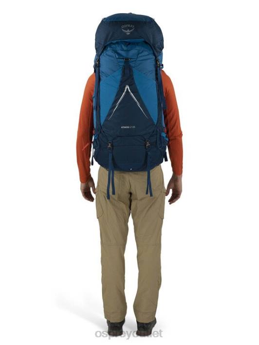 Osprey ATMOS AG LT 65 BACKPACKING Backpack Men NIGHT SHIFT SCORIA BLUE PTFP1