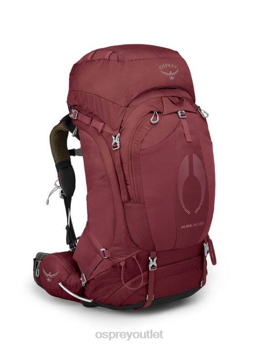 Osprey AURA AG 65 BACKPACKING Backpack Women BERRY SORBET RED PTFP20