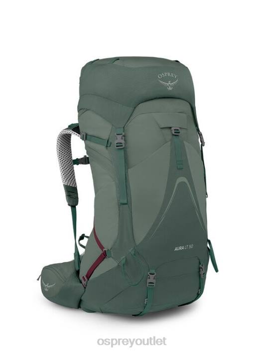 Osprey AURA AG LT 50 BACKPACKING Backpack Women KOSERET DARJEELING SPRING GREEN PTFP5