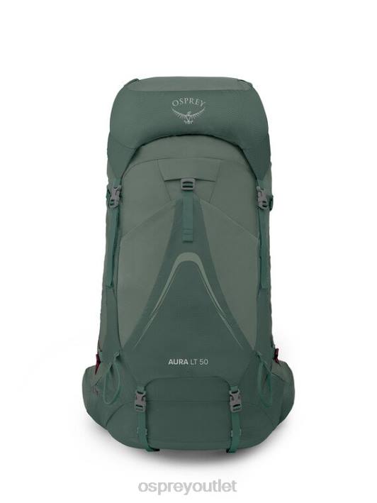 Osprey AURA AG LT 50 BACKPACKING Backpack Women KOSERET DARJEELING SPRING GREEN PTFP5