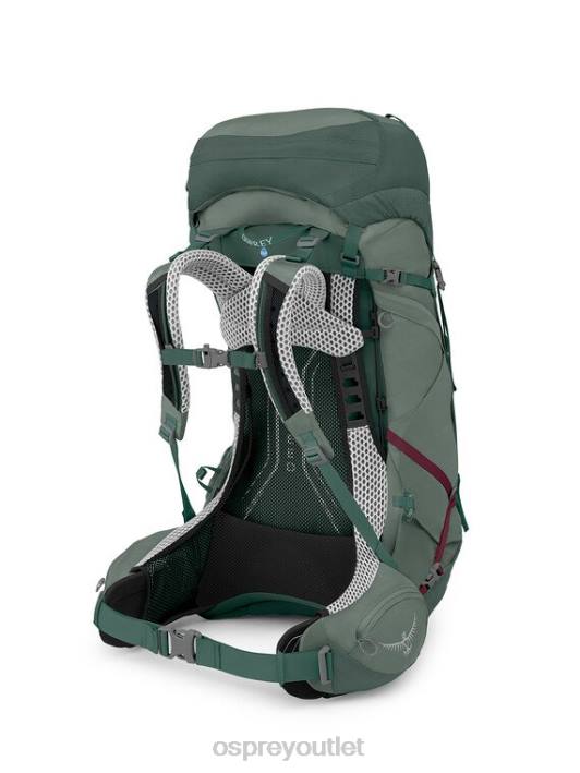 Osprey AURA AG LT 50 BACKPACKING Backpack Women KOSERET DARJEELING SPRING GREEN PTFP5