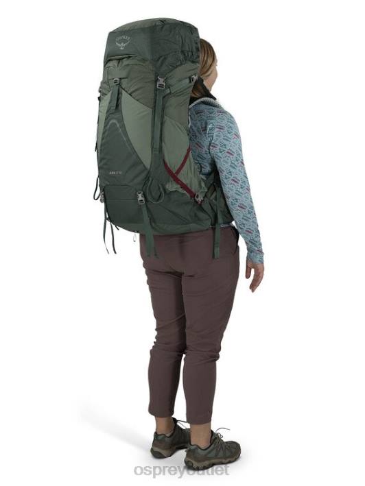 Osprey AURA AG LT 50 BACKPACKING Backpack Women KOSERET DARJEELING SPRING GREEN PTFP5