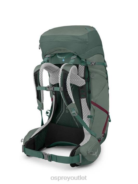 Osprey AURA AG LT 65 BACKPACKING Backpack Women KOSERET DARJEELING SPRING GREEN PTFP8