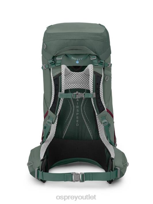 Osprey AURA AG LT 65 BACKPACKING Backpack Women KOSERET DARJEELING SPRING GREEN PTFP8