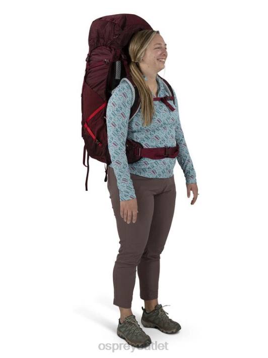 Osprey AURA AG LT 65 BACKPACKING Backpack Women KOSERET DARJEELING SPRING GREEN PTFP8