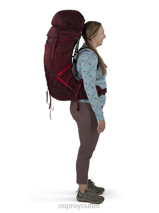 Osprey AURA AG LT 65 BACKPACKING Backpack Women KOSERET DARJEELING SPRING GREEN PTFP8