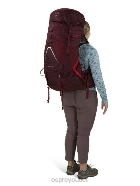 Osprey AURA AG LT 65 BACKPACKING Backpack Women KOSERET DARJEELING SPRING GREEN PTFP8