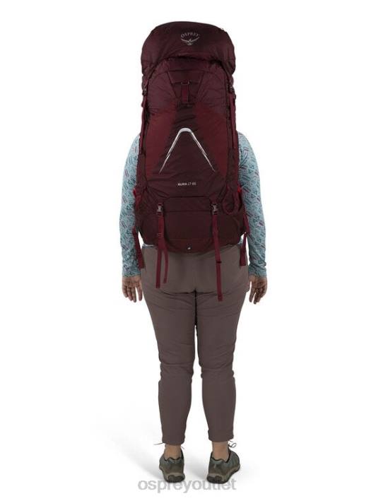 Osprey AURA AG LT 65 BACKPACKING Backpack Women KOSERET DARJEELING SPRING GREEN PTFP8
