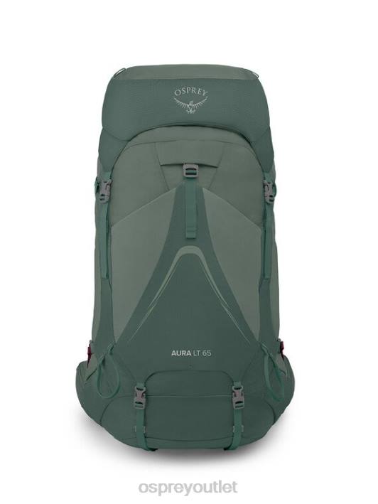 Osprey AURA AG LT 65 BACKPACKING Backpack Women KOSERET DARJEELING SPRING GREEN PTFP8