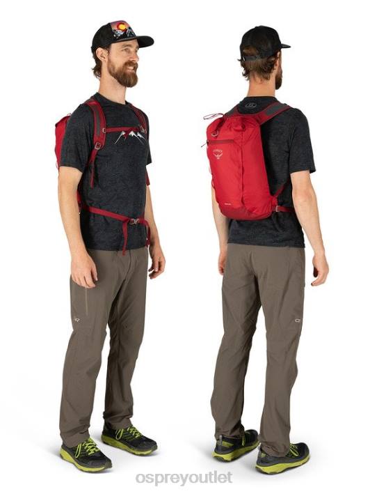 Osprey DAYLITE CINCH EVERYDAY Backpack Unisex COSMIC RED PTFP373