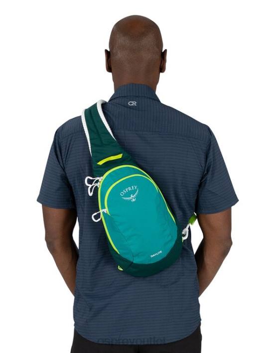 Osprey DAYLITE SLING EVERYDAY Backpack Unisex AXO GREEN ENCHANTMENT PURPLE PTFP390