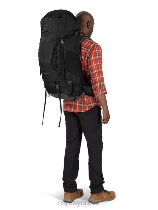 Osprey KESTREL 68 BACKPACKING Backpack Unisex BLACK PTFP57