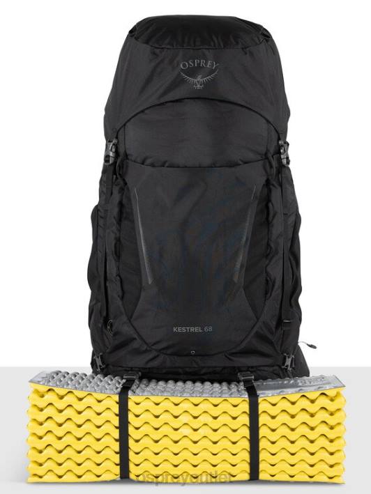 Osprey KESTREL 68 BACKPACKING Backpack Unisex BLACK PTFP57