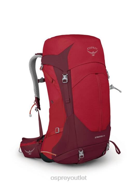 Osprey STRATOS 44 BACKPACKING Backpack Unisex POINSETTIA RED PTFP279