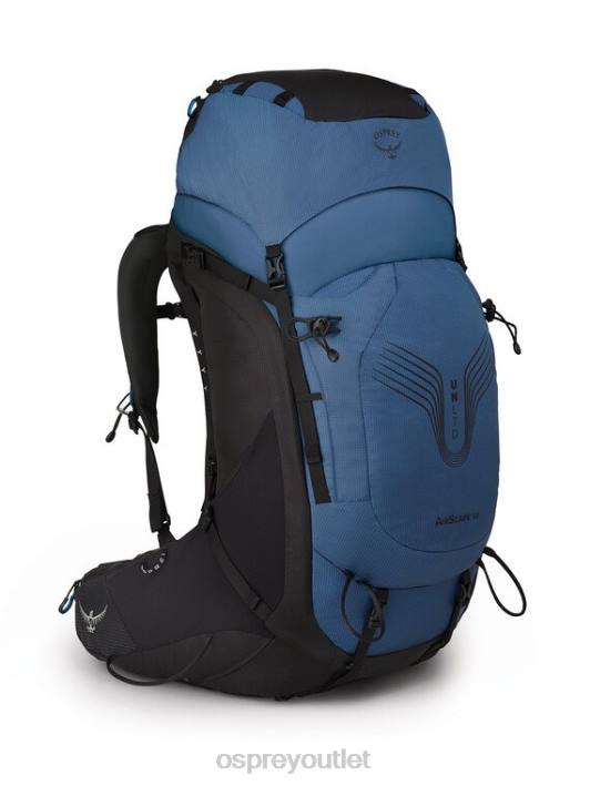 Osprey UNLTD AIRSCAPE 68 BACKPACKING Backpack Men MARINA BAY BLUE PTFP49