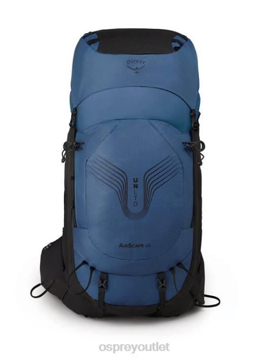 Osprey UNLTD AIRSCAPE 68 BACKPACKING Backpack Men MARINA BAY BLUE PTFP49