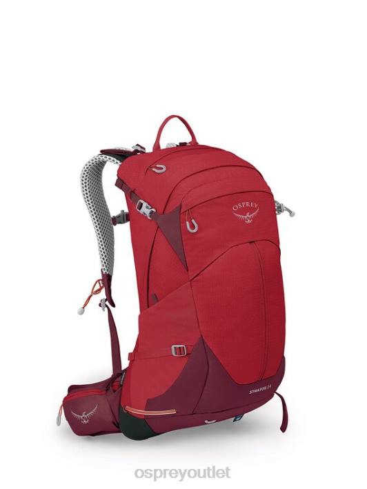 Osprey STRATOS 24 DAY HIKING Backpack Unisex POINSETTIA RED PTFP272