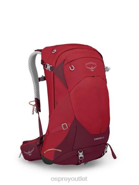 Osprey STRATOS 34 DAY HIKING Backpack Unisex POINSETTIA RED PTFP283