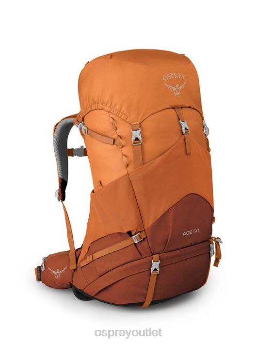 Osprey ACE 50 BACKPACKING (8-14 Y/O) Backpack Kids ORANGE SUNSET PTFP486