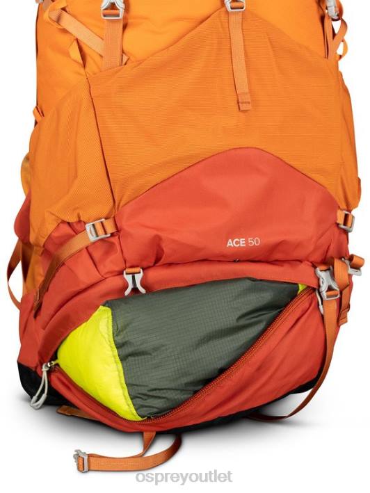 Osprey ACE 50 BACKPACKING (8-14 Y/O) Backpack Kids ORANGE SUNSET PTFP486