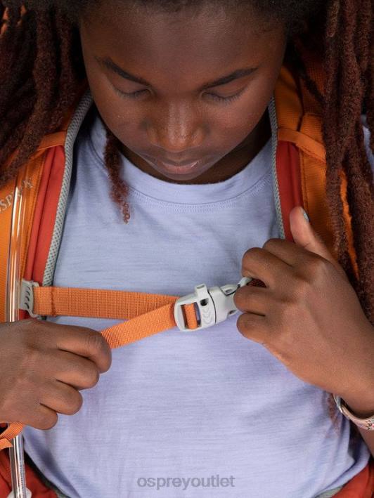 Osprey ACE 50 BACKPACKING (8-14 Y/O) Backpack Kids ORANGE SUNSET PTFP486