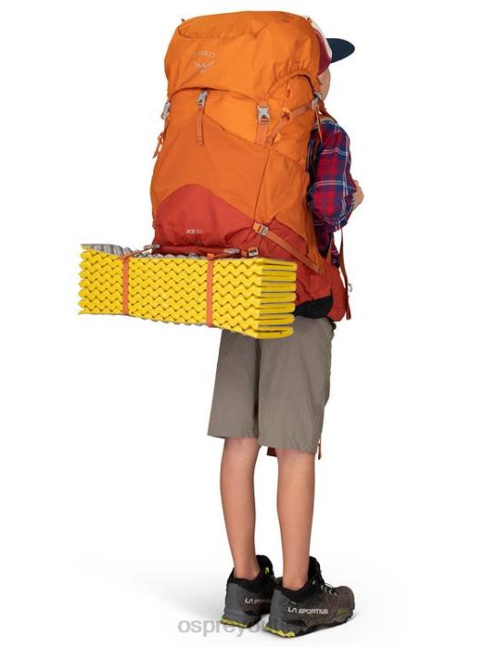 Osprey ACE 50 BACKPACKING (8-14 Y/O) Backpack Kids ORANGE SUNSET PTFP486